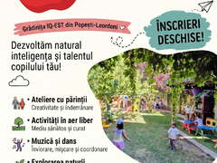 Gradinita IQ-EST Popesti-Leordeni - inscrieri in curs!